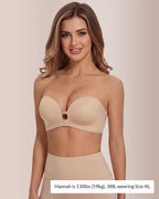 PureShape™ Front-Closure Strapless Push-Up Bra