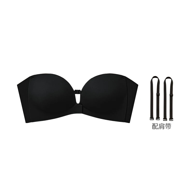PureShape™ Front-Closure Strapless Push-Up Bra