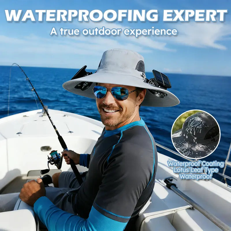 Solar Powered Fan Hat