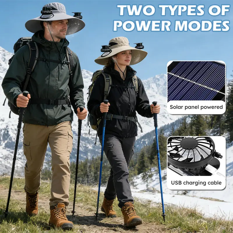 Solar Powered Fan Hat